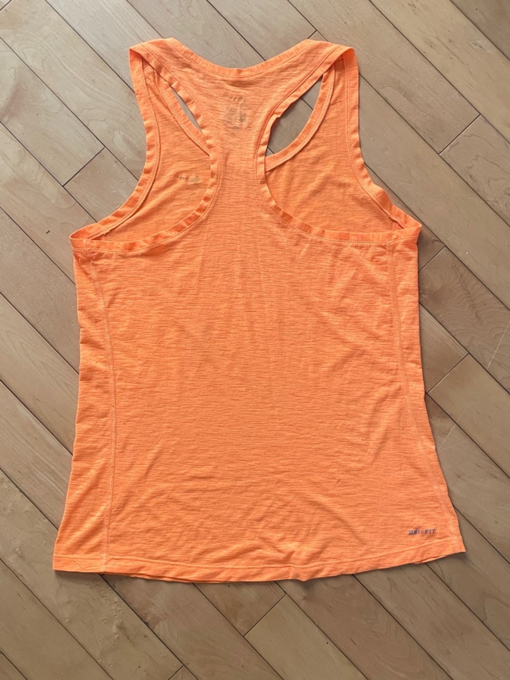 Nike Women’s Orange Performance Racerback Tank - Picture 3 of 3